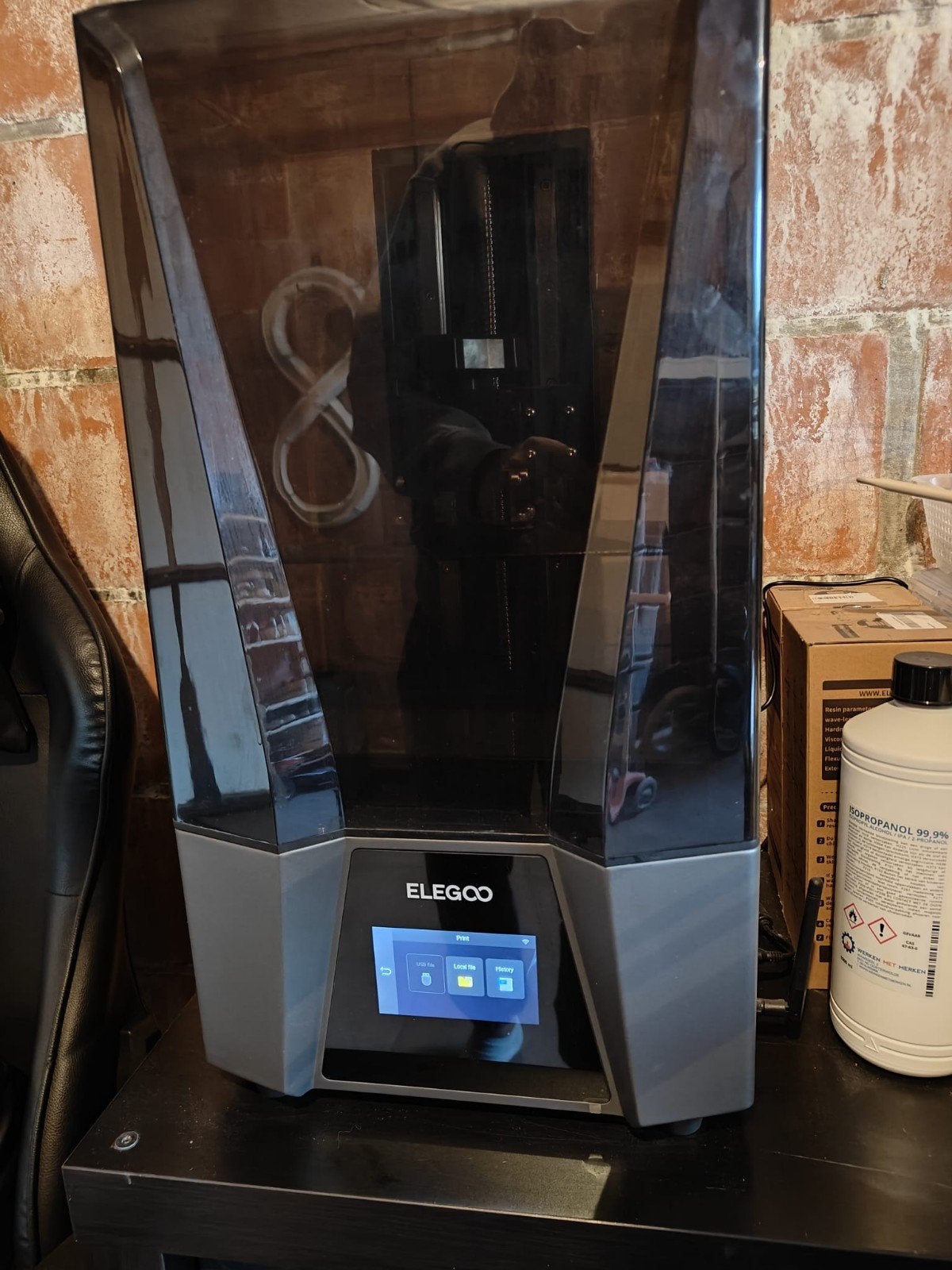 Elegoo Saturn 3 Ultra SLA printer + heel veel acc, Computers en Software, 3D Printers, Ophalen, Ingebouwde Wi-Fi, Elegoo, Resin/Hars