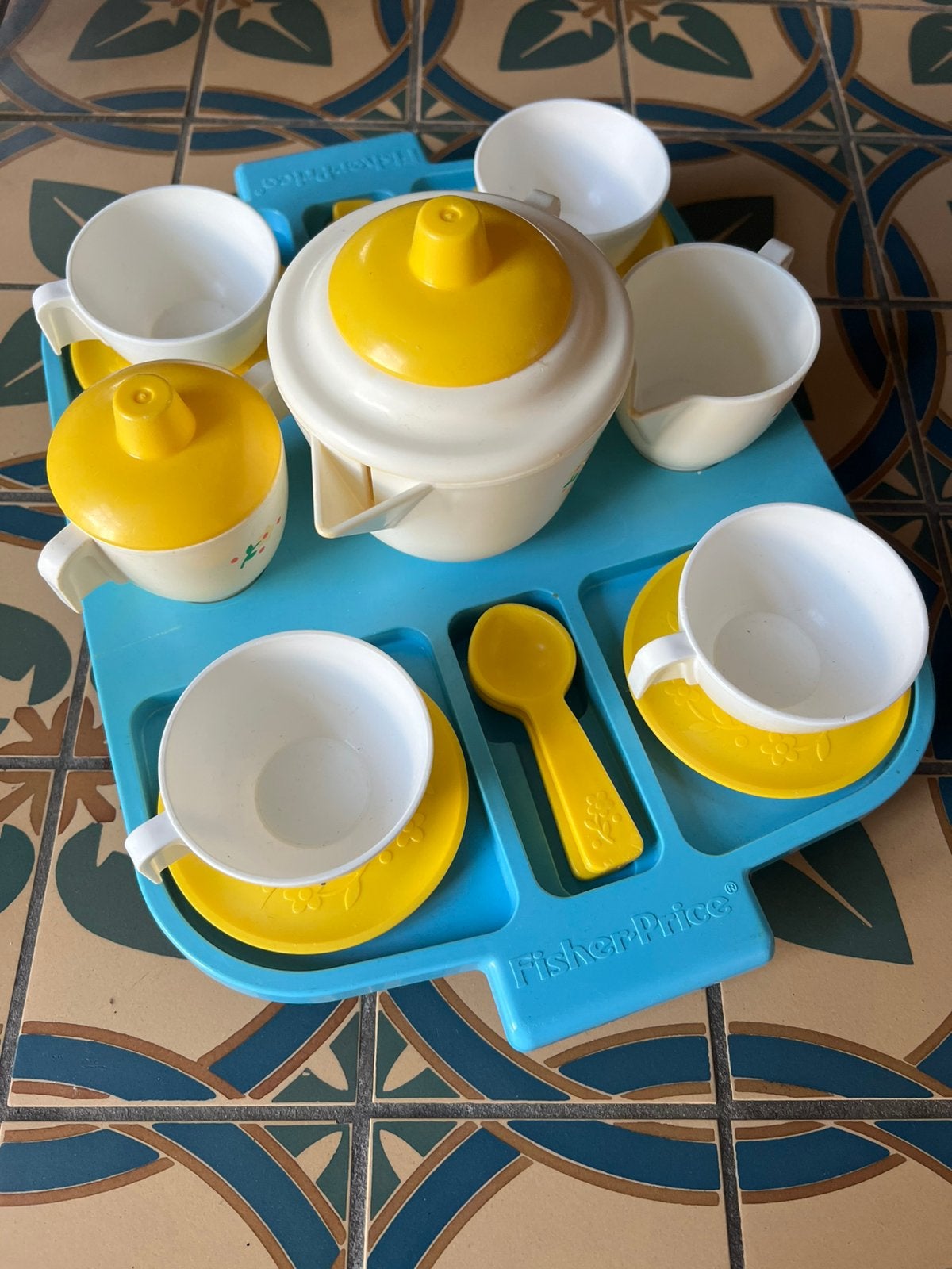 Vintage Fisher Price Theeservies, Ophalen of Verzenden, Gebruikt, Speelset