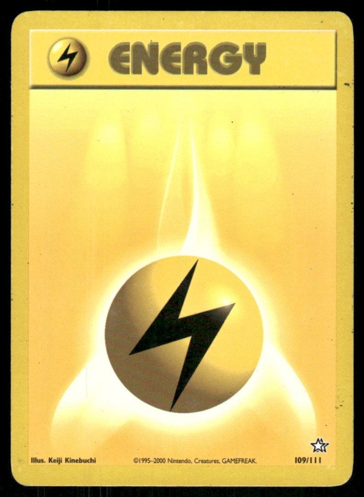 Lightning Energy 109/111 - Neo Genesis (EX), Hobby en Vrije tijd, Verzamelkaartspellen | Pokémon, Verzenden, Gebruikt