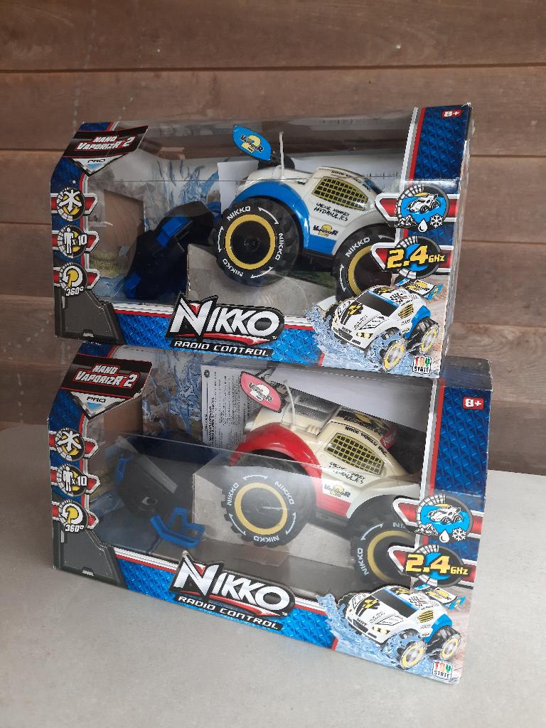 Blauwe en rode Nikko RC Nano VaporizR 2, Hobby en Vrije tijd, Ophalen of Verzenden, Gebruikt, Overige typen, Auto offroad