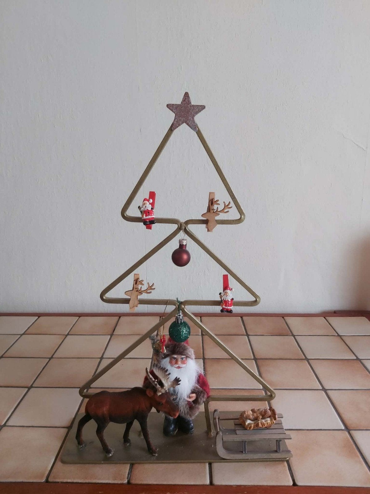 sapin fer forger fait main avec décor, Enlèvement