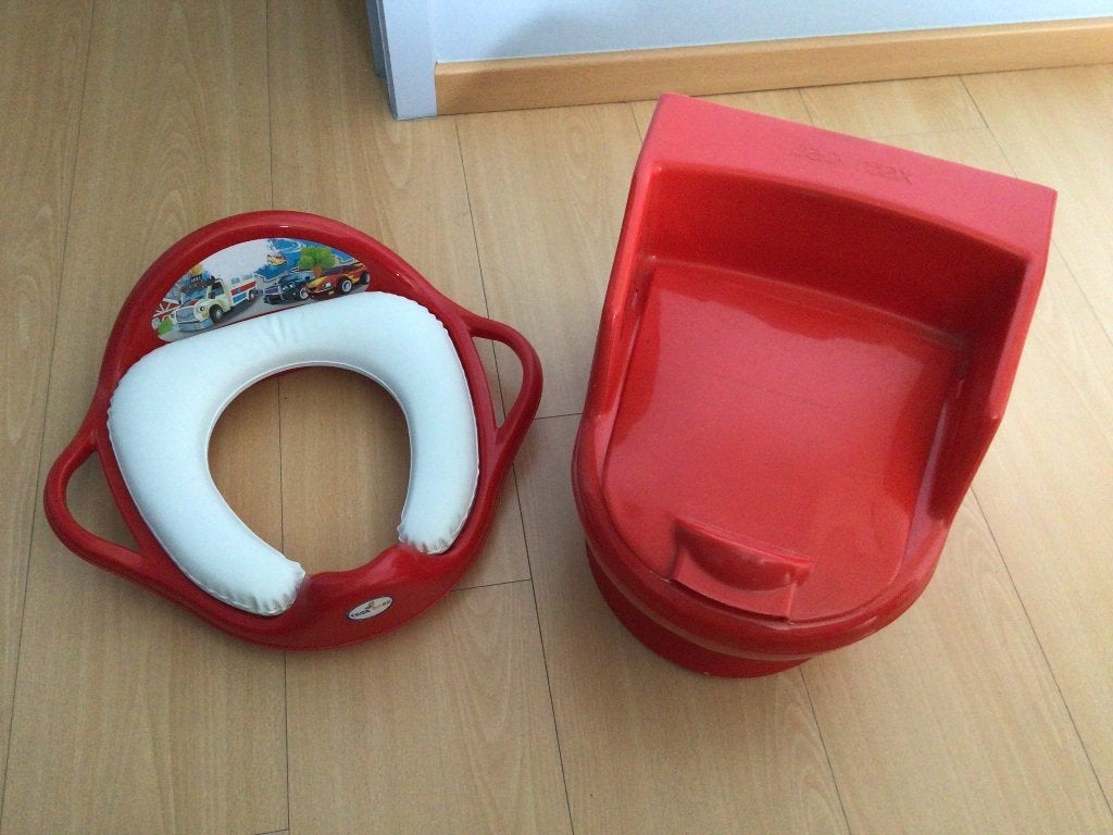 Toiletpotje en wcbrilverkleiner, Ophalen