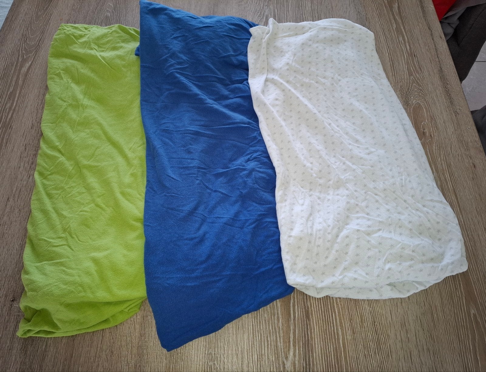 Pakket van 3 hoeslakens voor kinderbed (70x140 cm), Kinderen en Baby's, Kinderkamer | Beddengoed, Ophalen, Gebruikt, Hoeslaken of Sloop