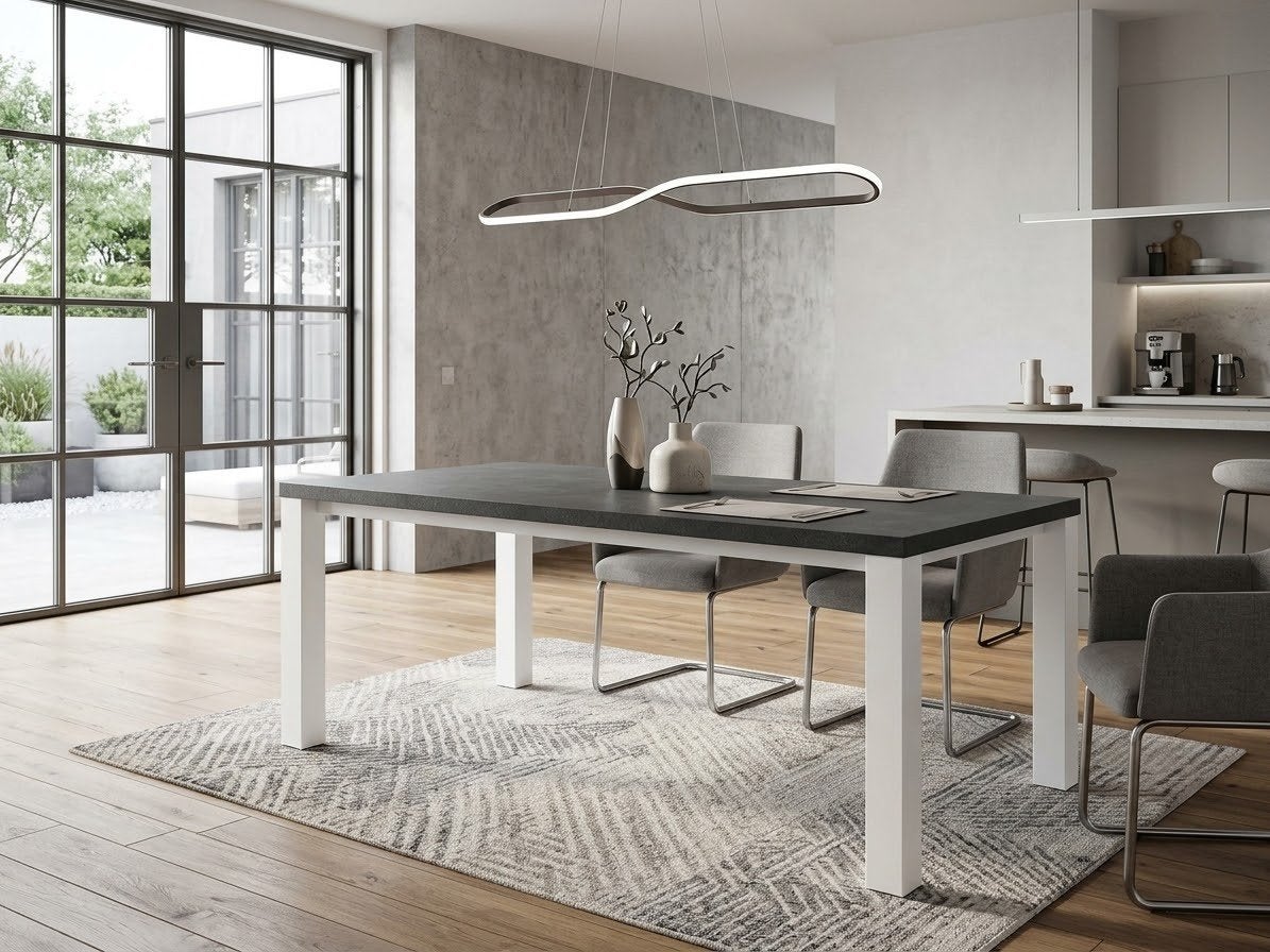 Nouvelle table rectangulaire de haute qualité - HPL, Maison & Meubles, Neuf, 150 à 200 cm, Cinq personnes ou plus, Enlèvement