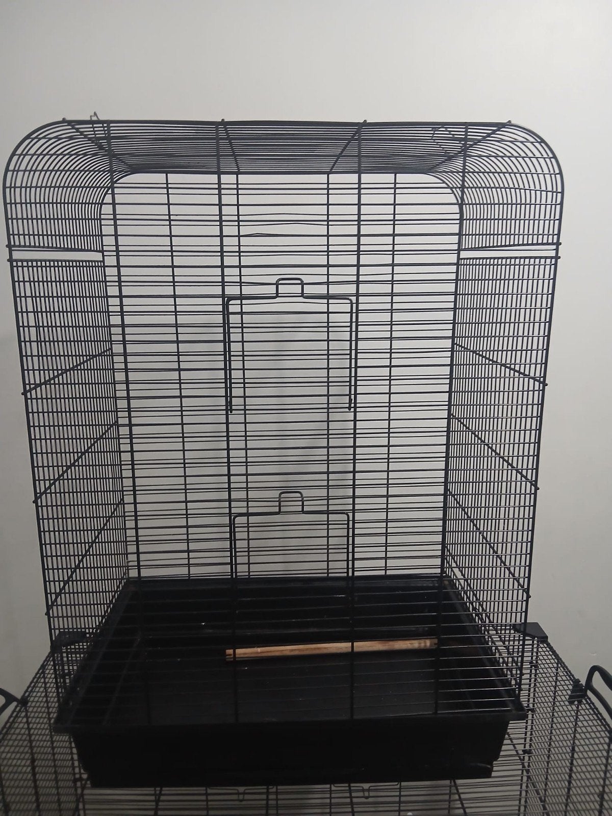 2 vogelkooien, Ophalen