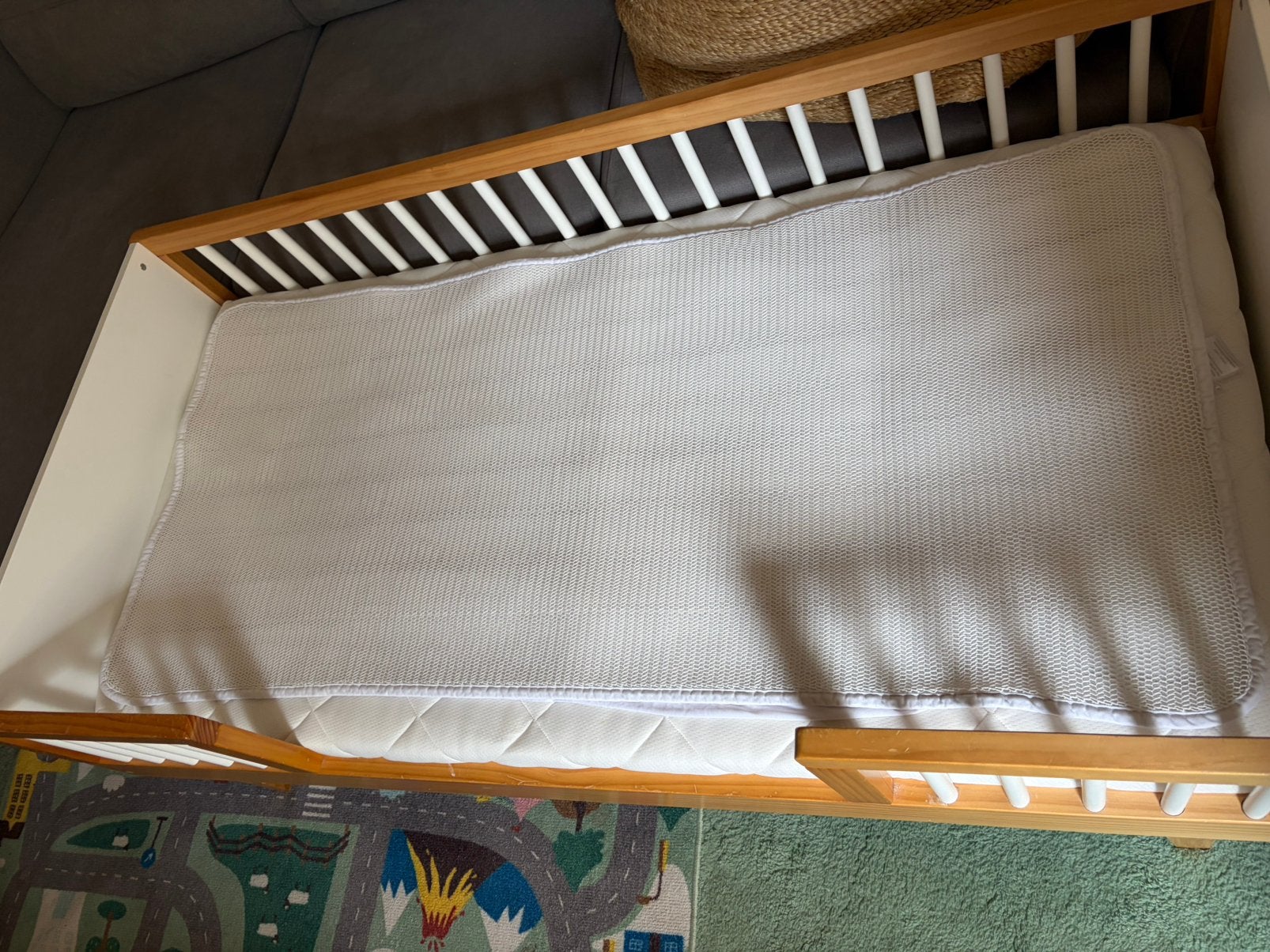Aerosleep Matrasbeschermer en Matrasovertrek 70x140, Kinderen en Baby's, Kinderkamer | Bedden, Gebruikt, Verzenden, 70 tot 85 cm