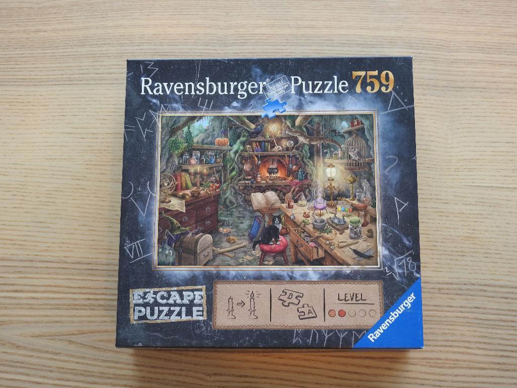 Escape puzzle Ravensburger - La meute de loup, Ophalen of Verzenden, 500 t/m 1500 stukjes, Gebruikt, Legpuzzel
