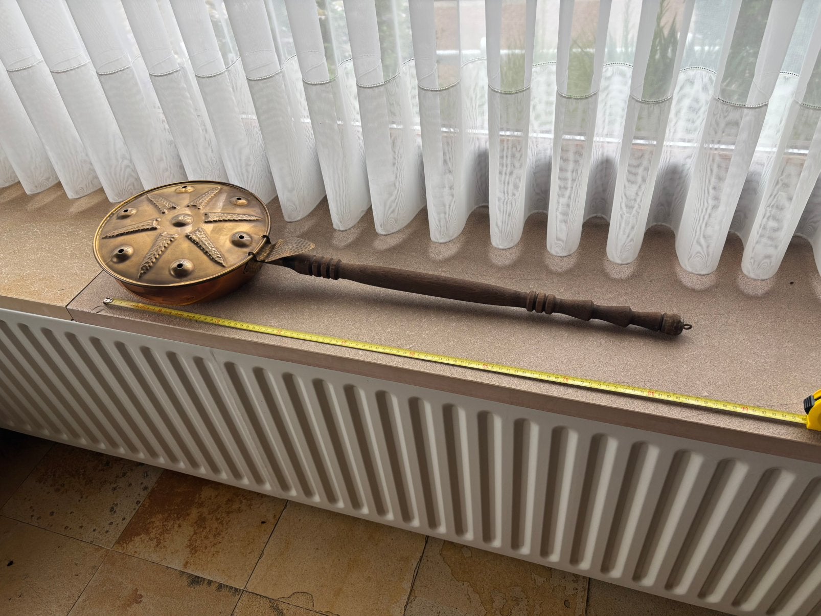 Vintage koperen bedpan, Antiek en Kunst, Ophalen, Koper