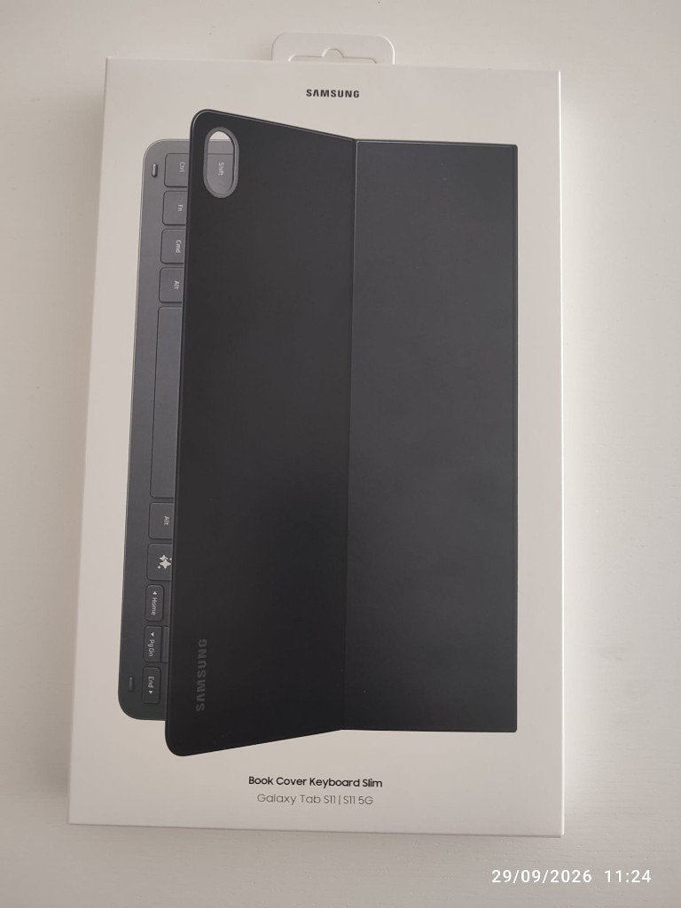 Galaxy Tab S11 BookCover Keyboard Slim AZERTY(Nieuw/In Doos), Informatique & Logiciels, Neuf, 11 pouces, Enlèvement, Samsung Galaxy
