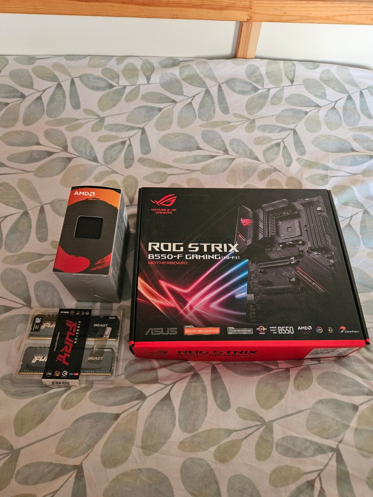 RYZEN 7 5800X - ASUS ROG STRIX B550-F GAMING WIFI -16GB DDR4, Enlèvement ou Envoi, DDR4, Comme neuf, Socket AM4