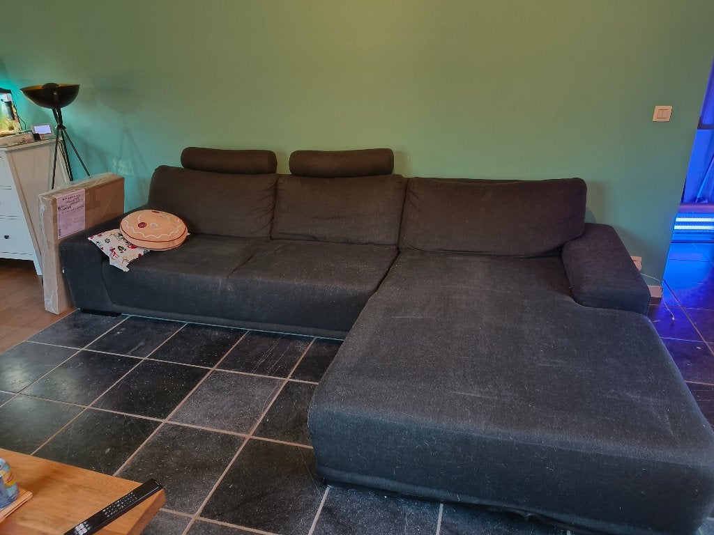 Zwarte hoekzetel, Ophalen, Gebruikt, Minder dan 75 cm, Hoekbank