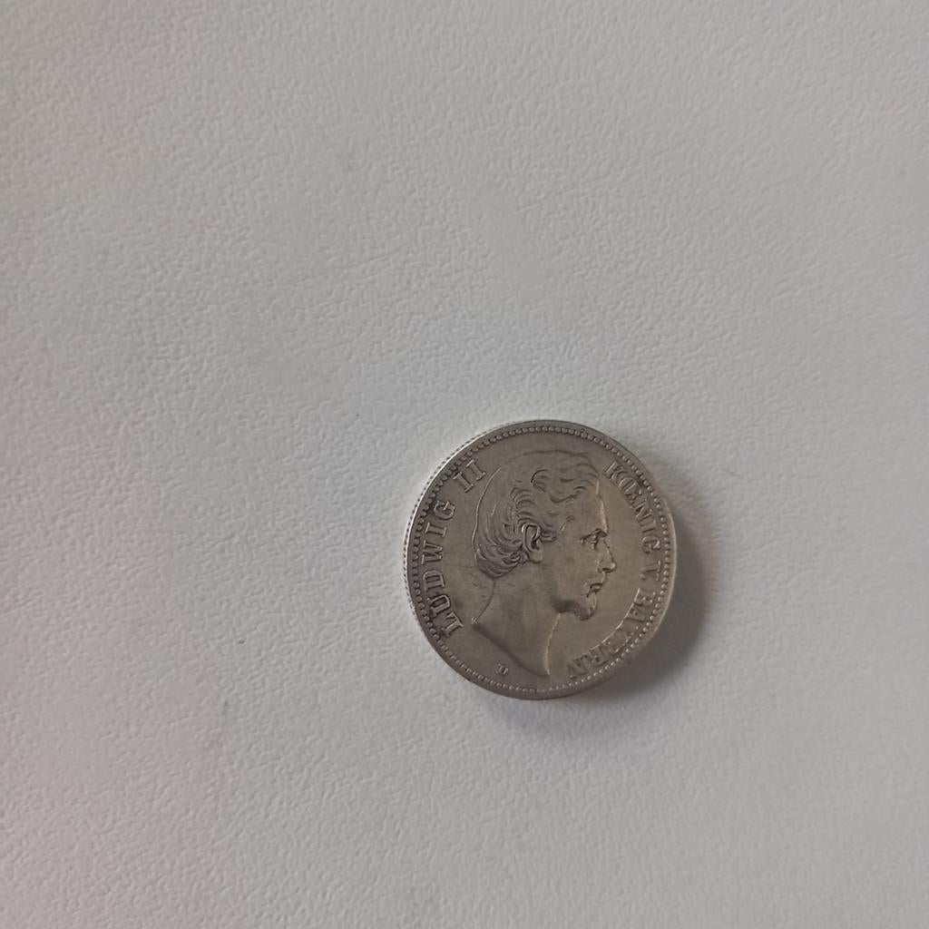 zwei mark 1876, Postzegels en Munten, Ophalen of Verzenden