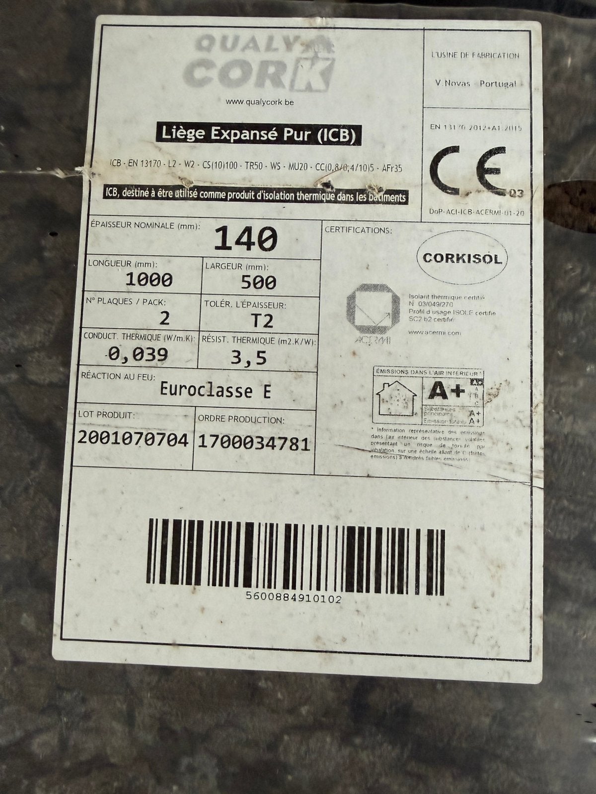 Kurkisolatie, Doe-het-zelf en Bouw, Ophalen, Nieuw, Overige materialen, 12 cm of meer