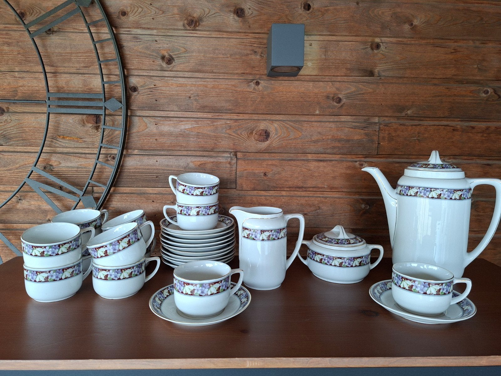 Antiek Porseleinen Koffieservies – KPM Krister (1905–1920), Antiek en Kunst, Ophalen of Verzenden
