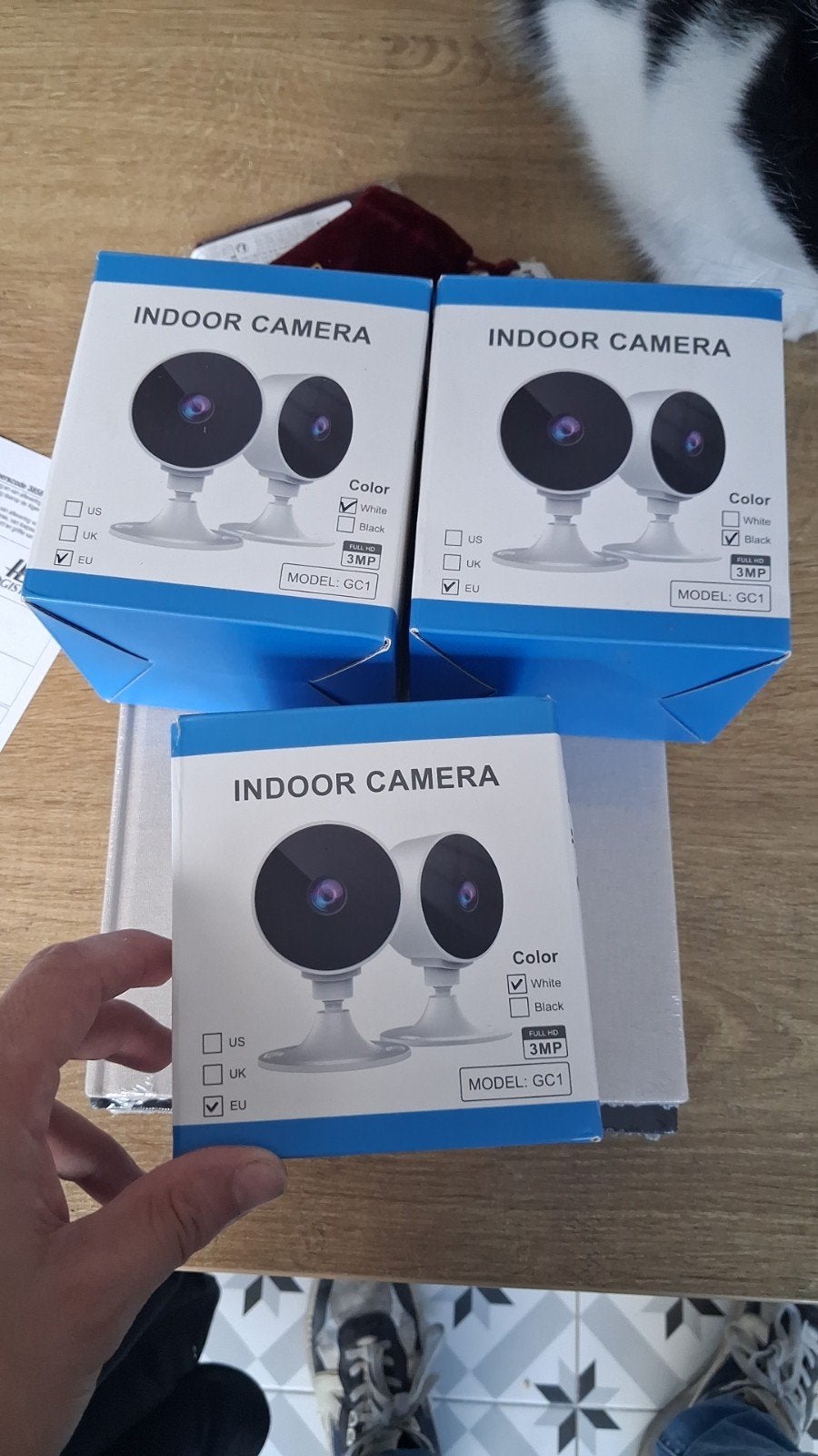 Indoor Camera GC1 - 3MP Beveiligingscamera, Verzenden, Nieuw, Binnencamera