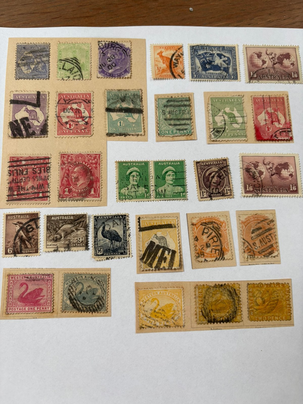 Oude Australische postzegels, Postzegels en Munten, Ophalen of Verzenden