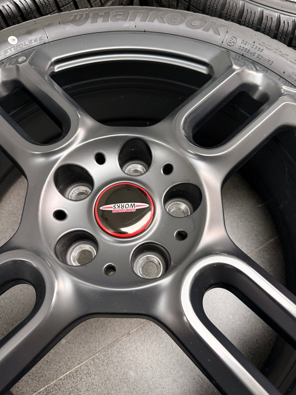Paire de roues Mini Cooper JWC -GP de 18 pouces., Autos : Pièces & Accessoires, Enlèvement, 18 pouces, Jante(s)