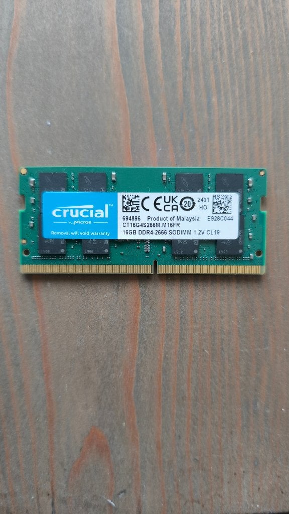 Sodimm DDR4 16GB Crucial, Ophalen of Verzenden, DDR4