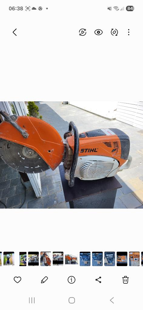 Stihl ts 700, Enlèvement