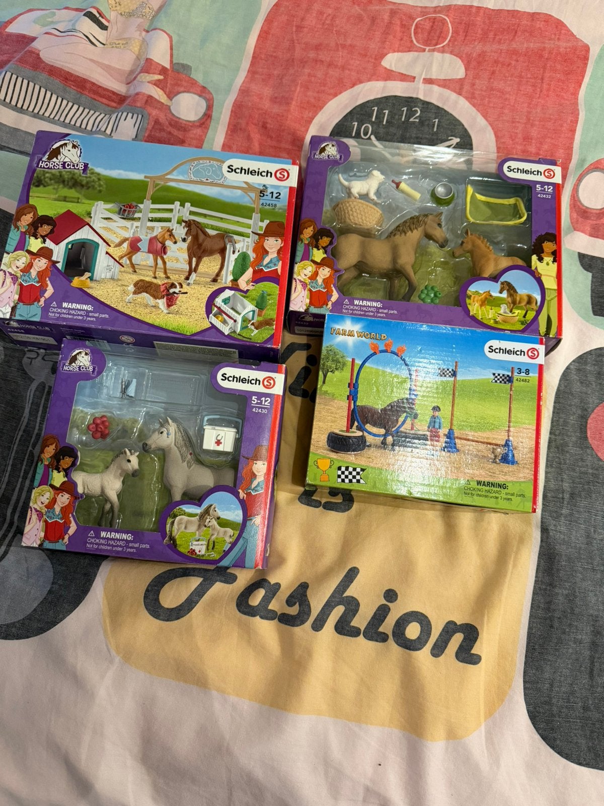 4 Schleich sets, Enfants & Bébés, Jouets | Autre, Enlèvement ou Envoi, Comme neuf