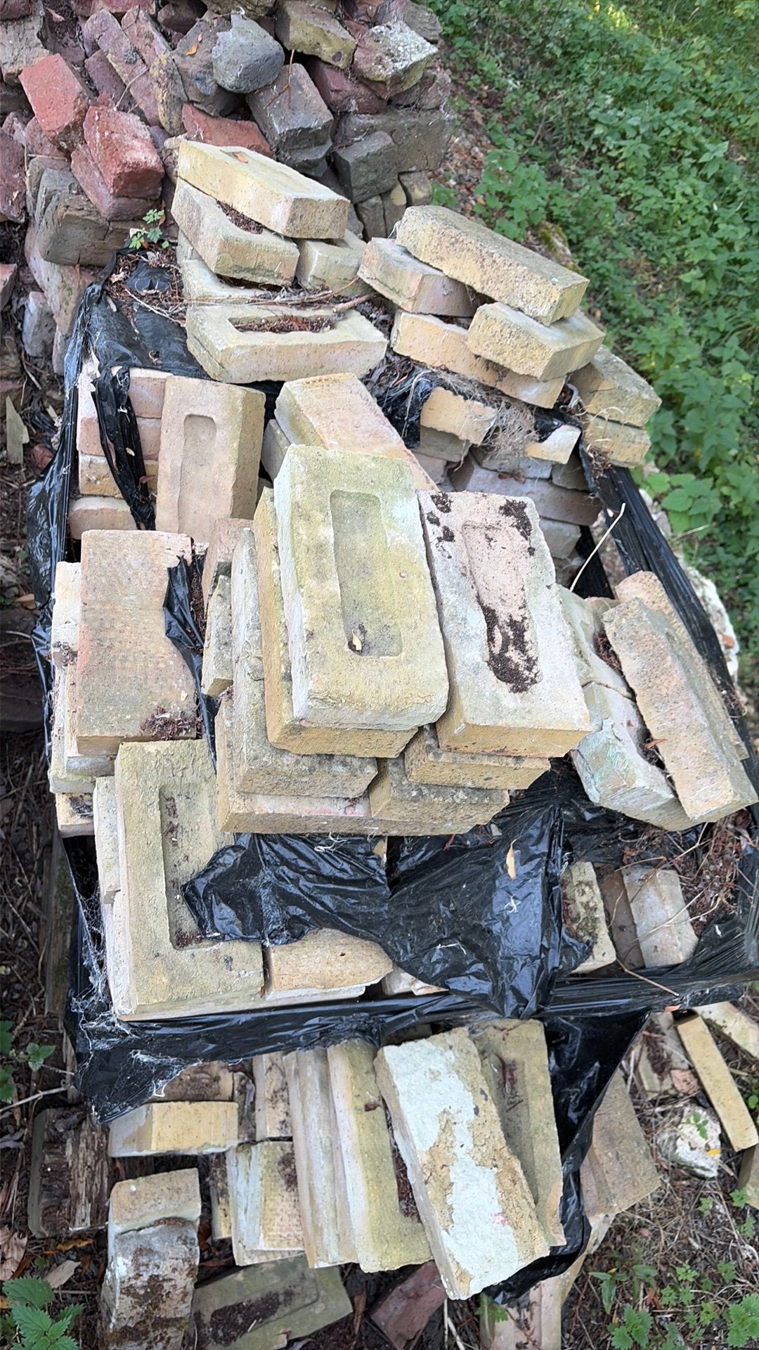 GRATIS Pallet gele bakstenen, Enlèvement, Comme neuf, Briques