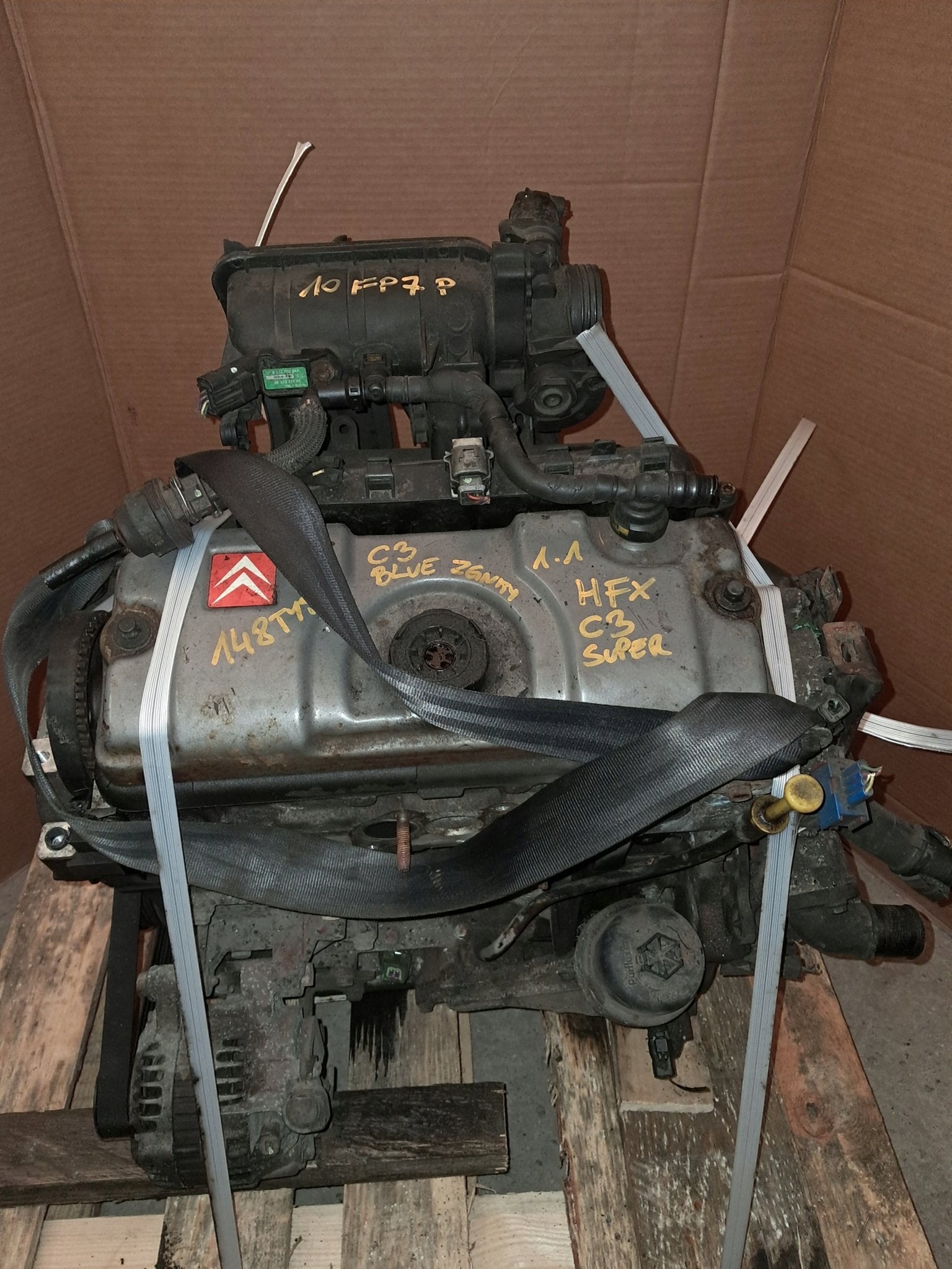Moteur HFX Complet PEUGEOT 206 C3 PARTNER BERLINGO 206+, Verzenden, Gebruikt, Overige automerken