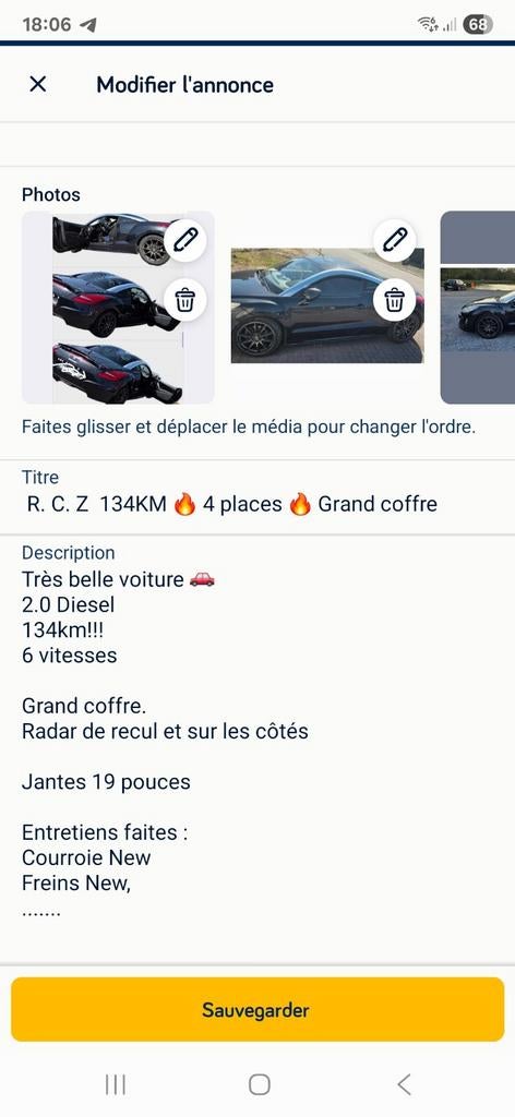 Belle rcz 2.0Diesel, Tickets & Billets