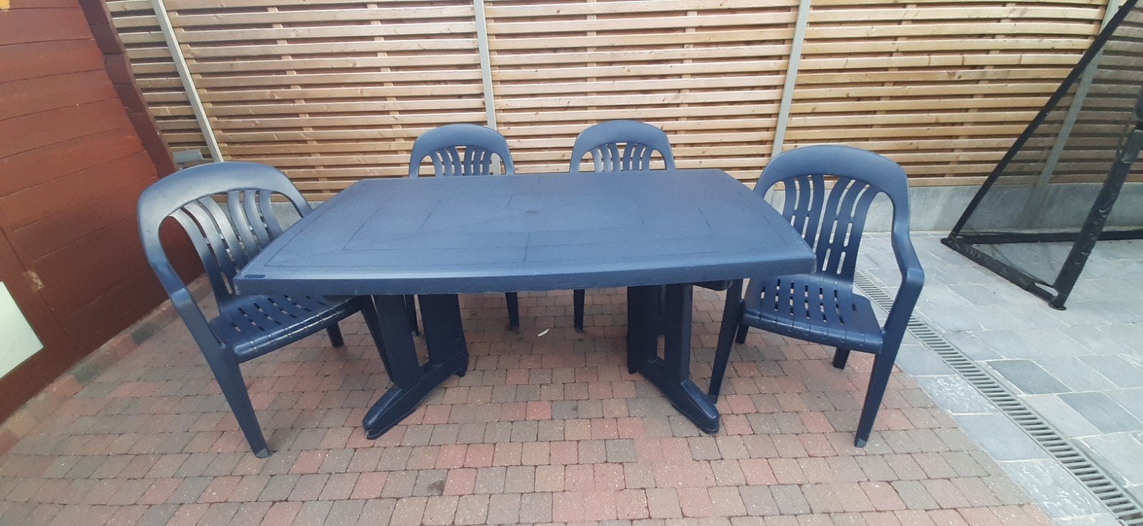 Tuinset met 4 stoelen, Ophalen, Tuinset