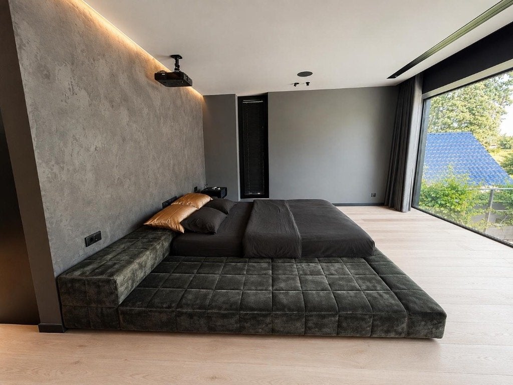 Bonaldo - Squaring penisola bed, Huis en Inrichting, Ophalen, Tweepersoons, Zo goed als nieuw, 180 cm