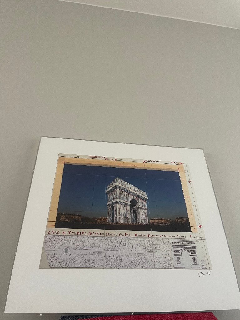 Christo en Jeanne-Claude "L' arc de Triomphe Wrapped", Antiek en Kunst, Kunst | Overige Kunst, Ophalen