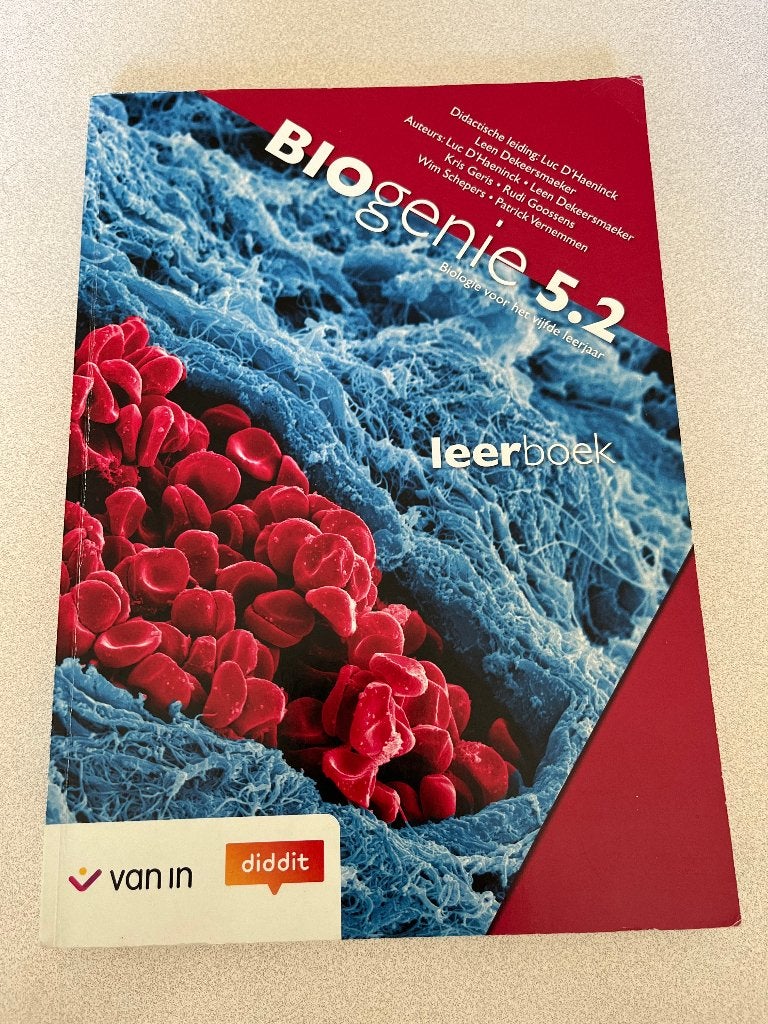 BIOgenie 5.2 - Leerboek Biologie, Livres, Biologie, Utilisé, Secondaire, Enlèvement