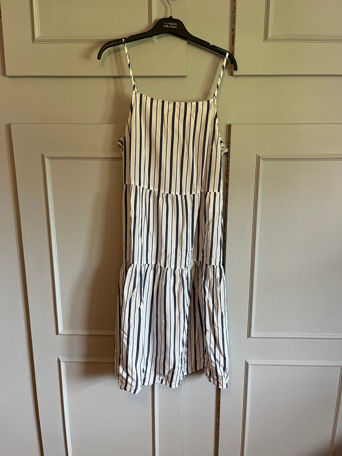 Wit gestreept kleed Xl, Kleding | Dames, Wit, Maat 42/44 (L), Ophalen of Verzenden, Zo goed als nieuw