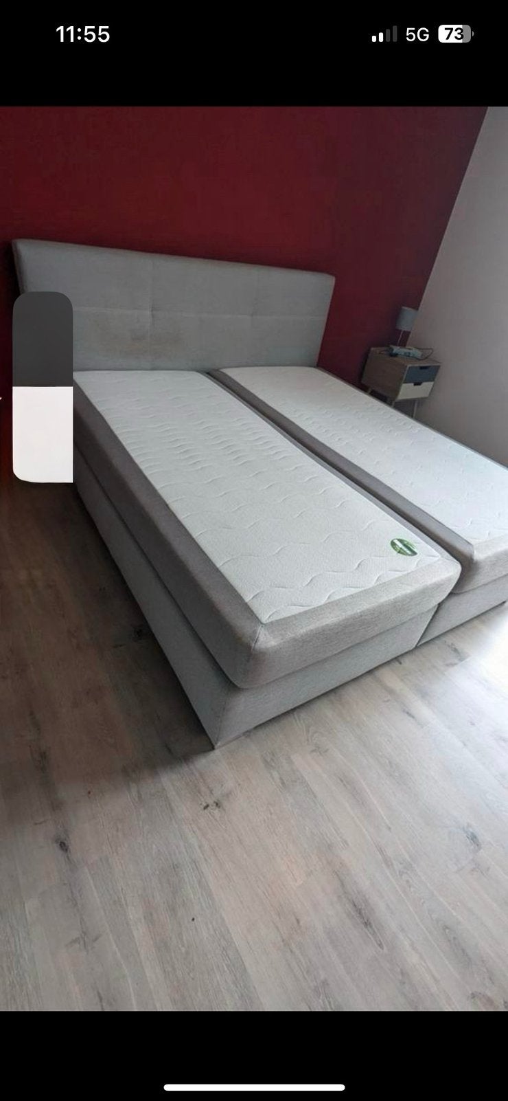 Goede boxspring te koop, Maison & Meubles, Chambre à coucher | Lits boxsprings, Enlèvement, Utilisé