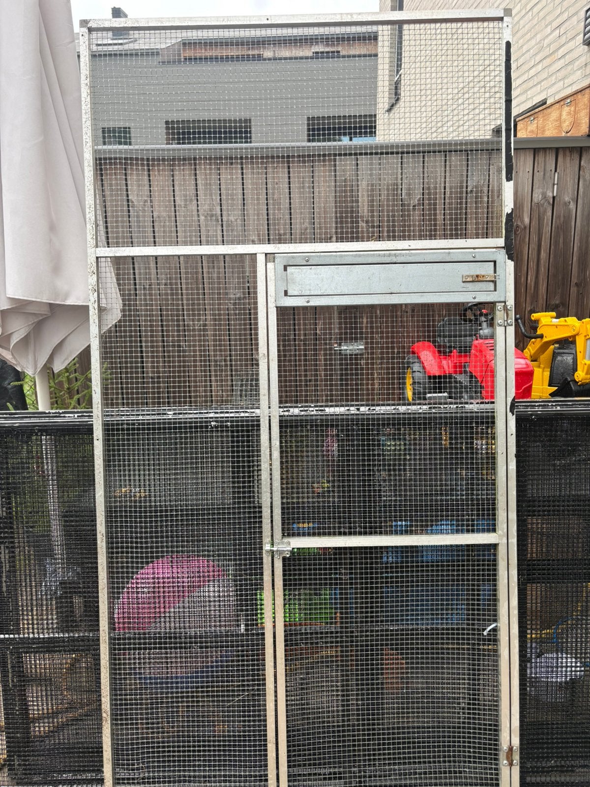 Voliere panelen, Dieren en Toebehoren, Ophalen, Zo goed als nieuw, Aluminium, Volière