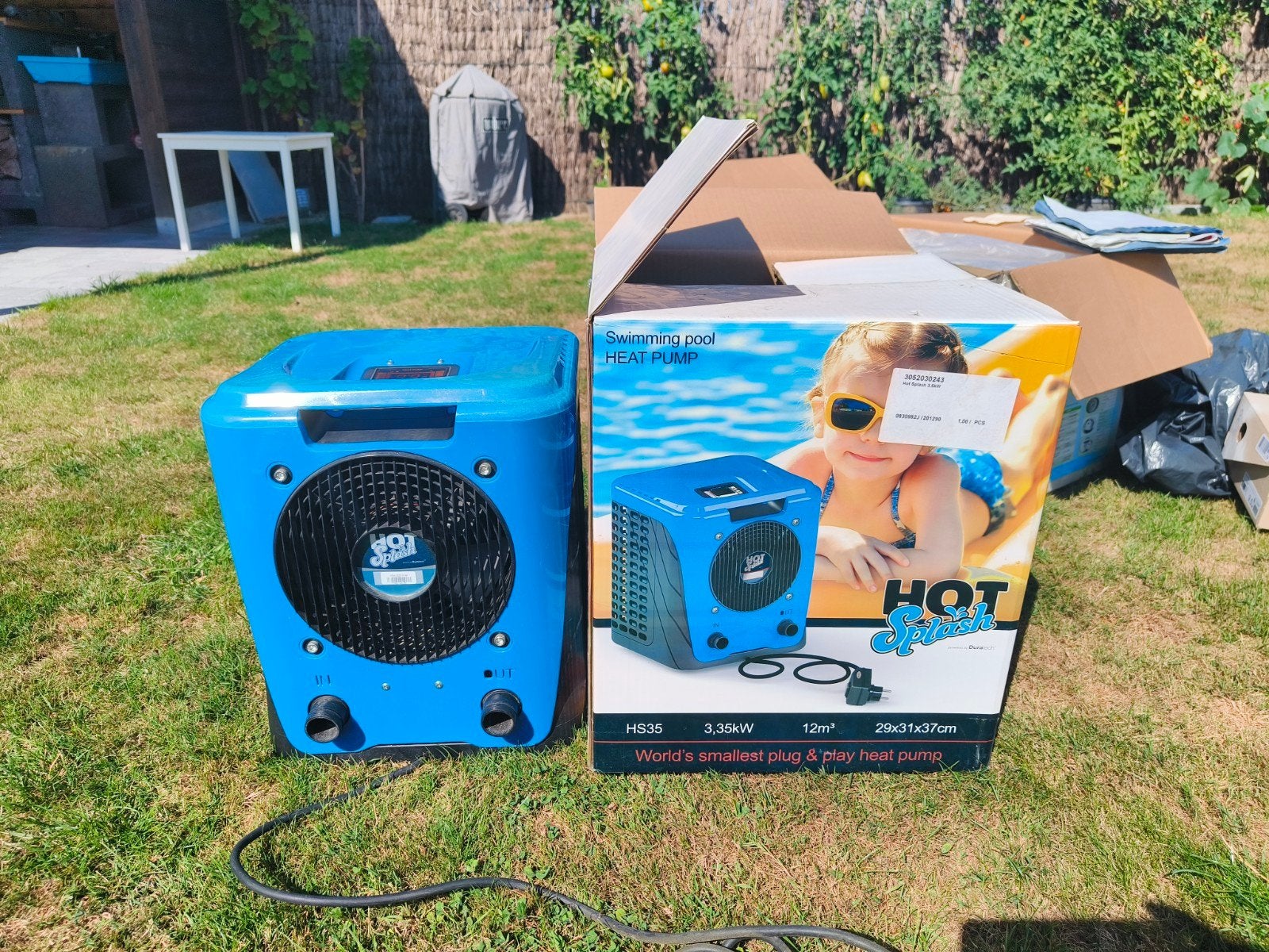 hot splash warmtepomp, Tuin en Terras, Ophalen, Zo goed als nieuw
