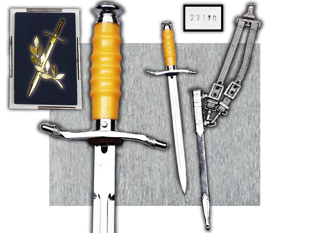 🚨Rare DAGUE R.D.A. + Épée d'or diamentée NOMINATIF Original, Enlèvement ou Envoi, Armée de terre, Épée ou sabre