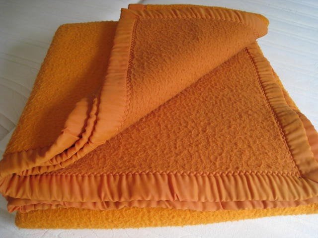 Oranje deken Damart, 220x240cm, Thermolactyl, perfete staat, Ophalen, Oranje