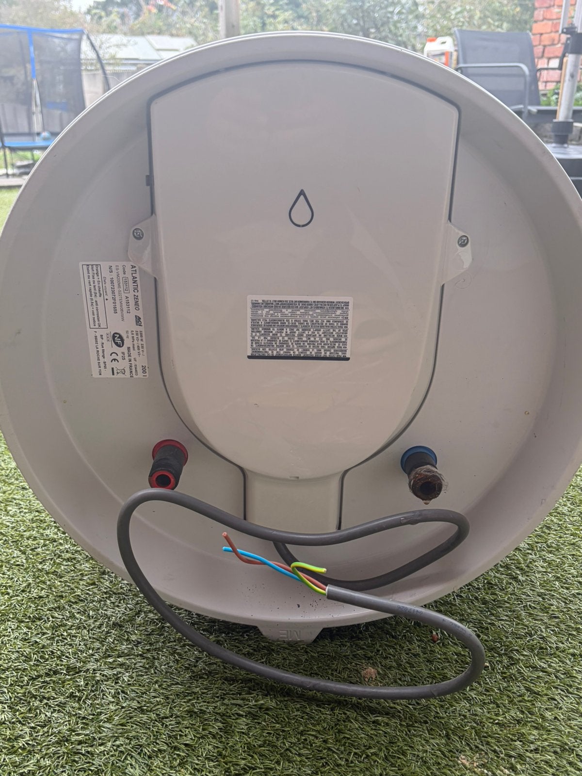Elektrische boiler Atlantic Zeneo 200L met voet, Doe-het-zelf en Bouw, Ophalen, Zo goed als nieuw