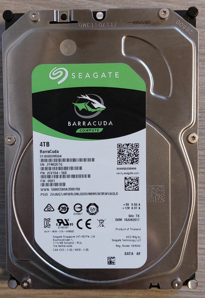 DISQUE DUR SEAGATE BARRACUDA 4T - Comme neuf, Informatique & Logiciels, Enlèvement ou Envoi, 4 Teras, Comme neuf, Seagate
