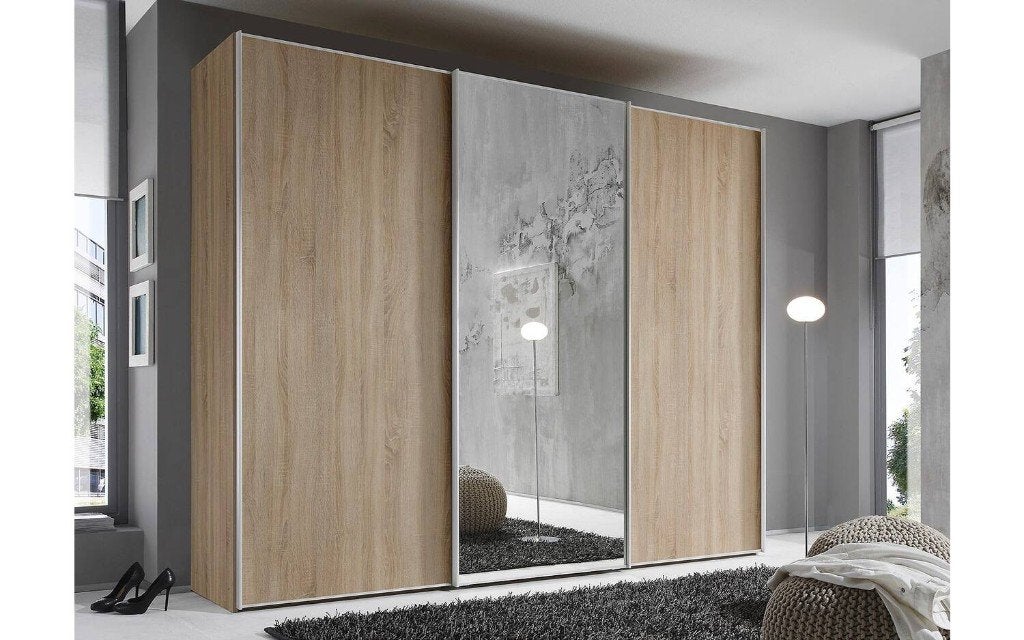 Grote kleerkast met spiegels - Large wardrobe with mirrors, Huis en Inrichting, Kasten | Kleerkasten, Ophalen, 200 cm of meer