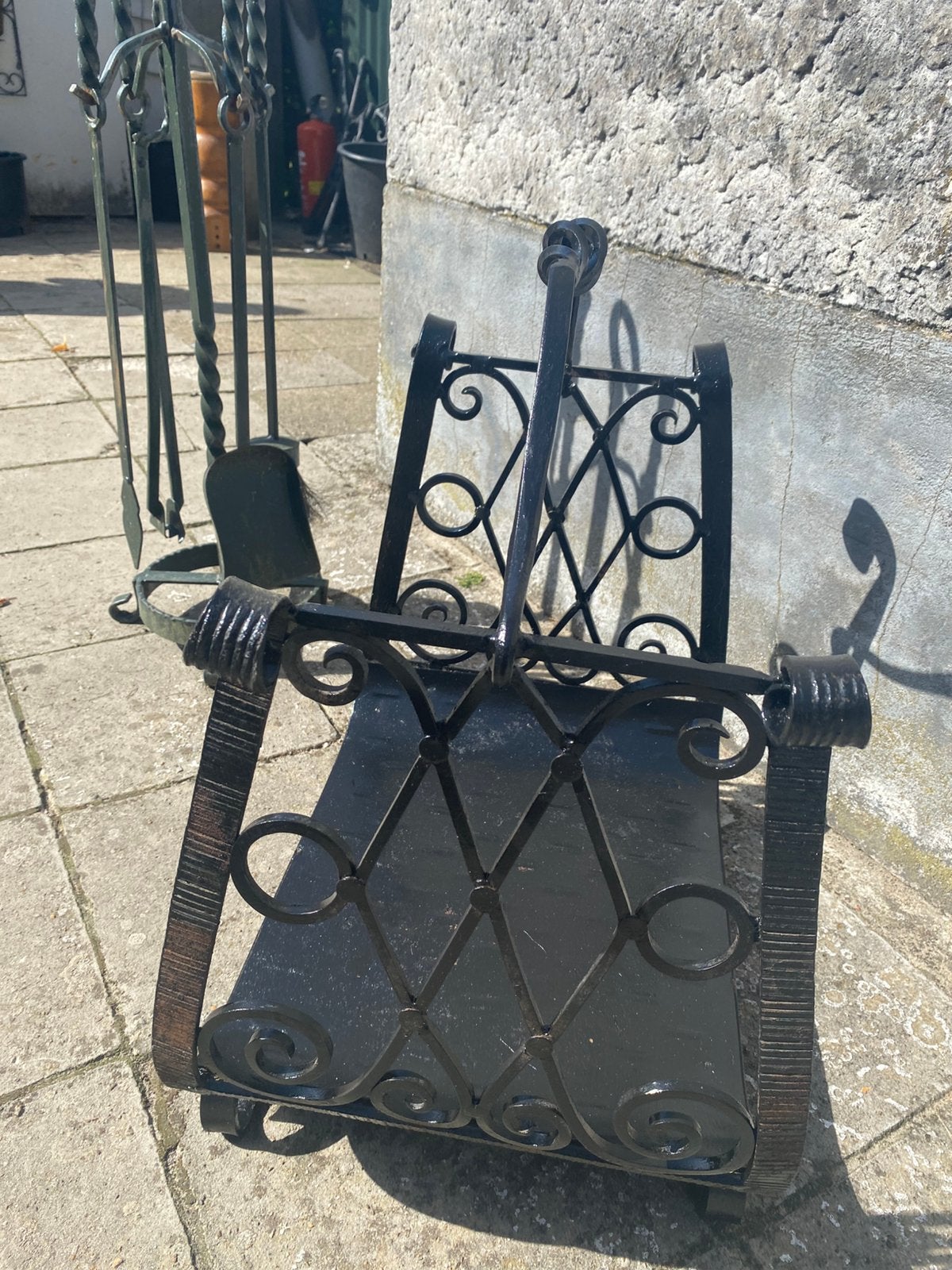 Houtmand en haardset, Ophalen, Gebruikt