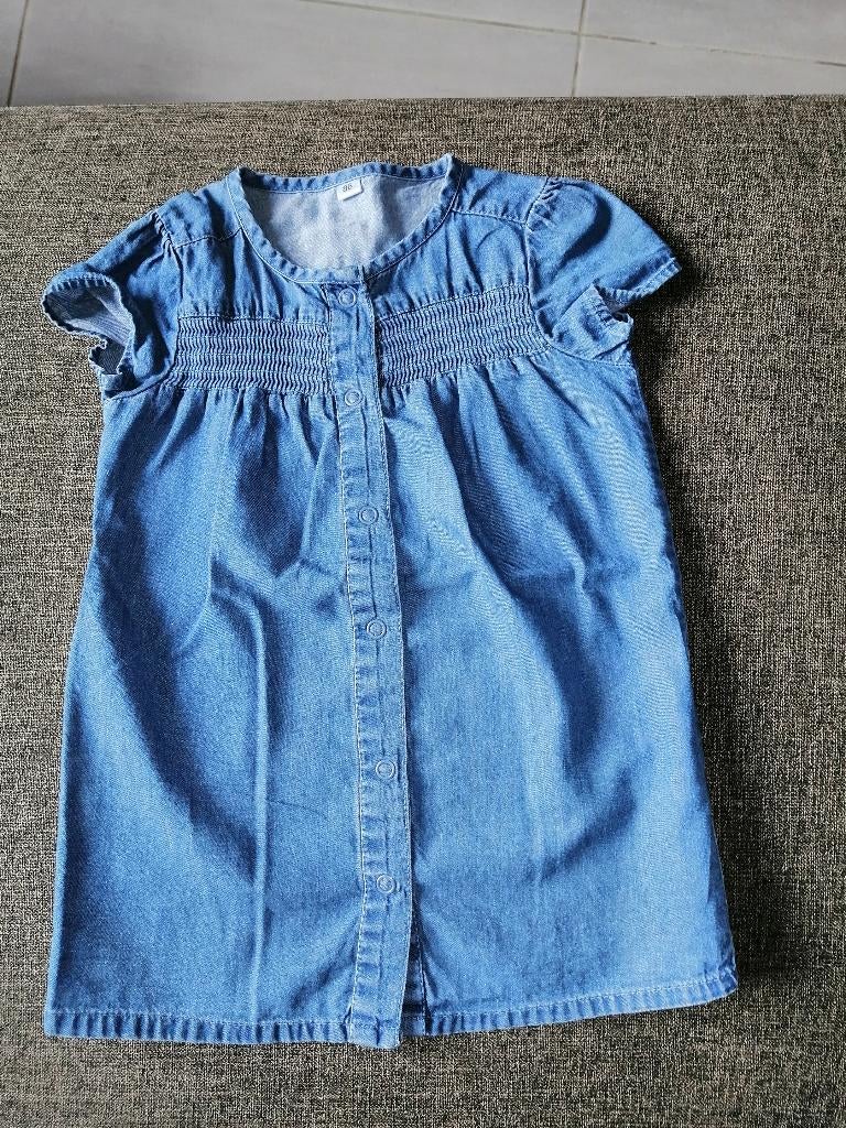 jeanskleedje mt 86, Enfants & Bébés, Vêtements de bébé | Taille 86, Enlèvement, Utilisé, Fille, Robe ou Jupe