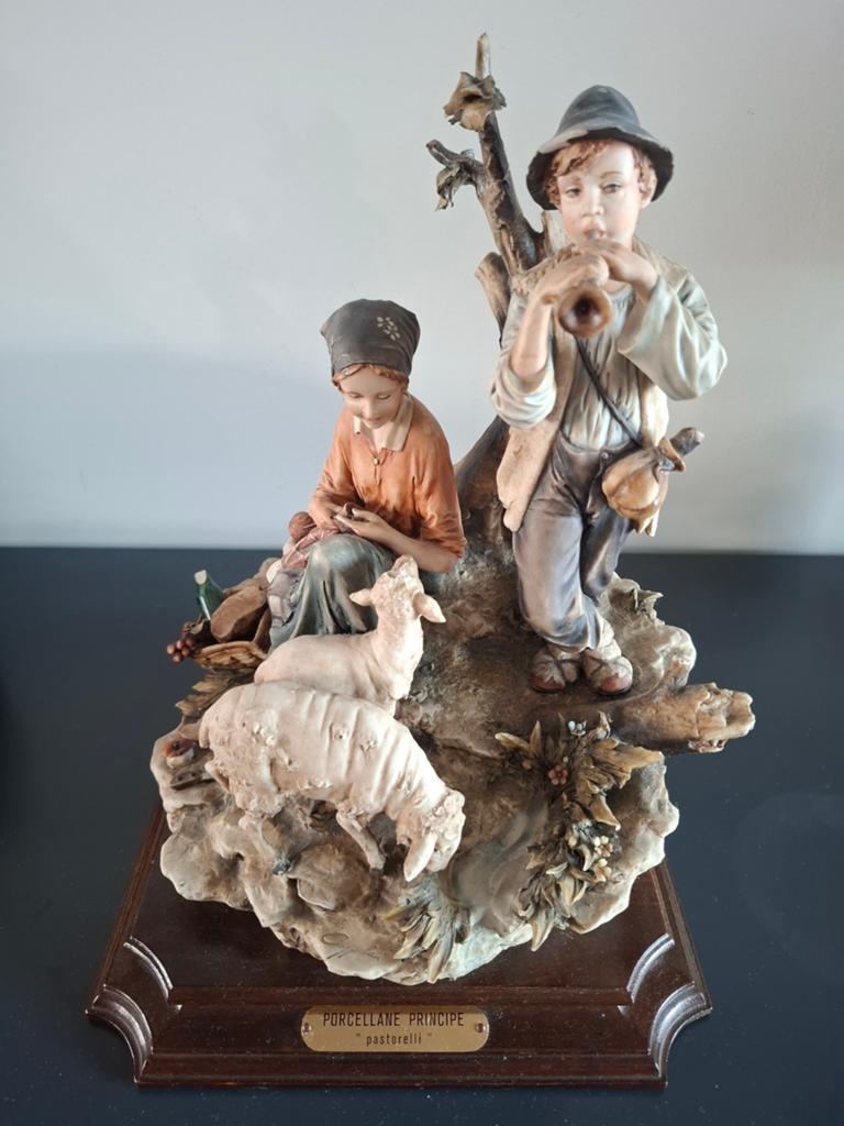Porcellane Principe “Pastorelli” Capodimonte style figurine, Ophalen