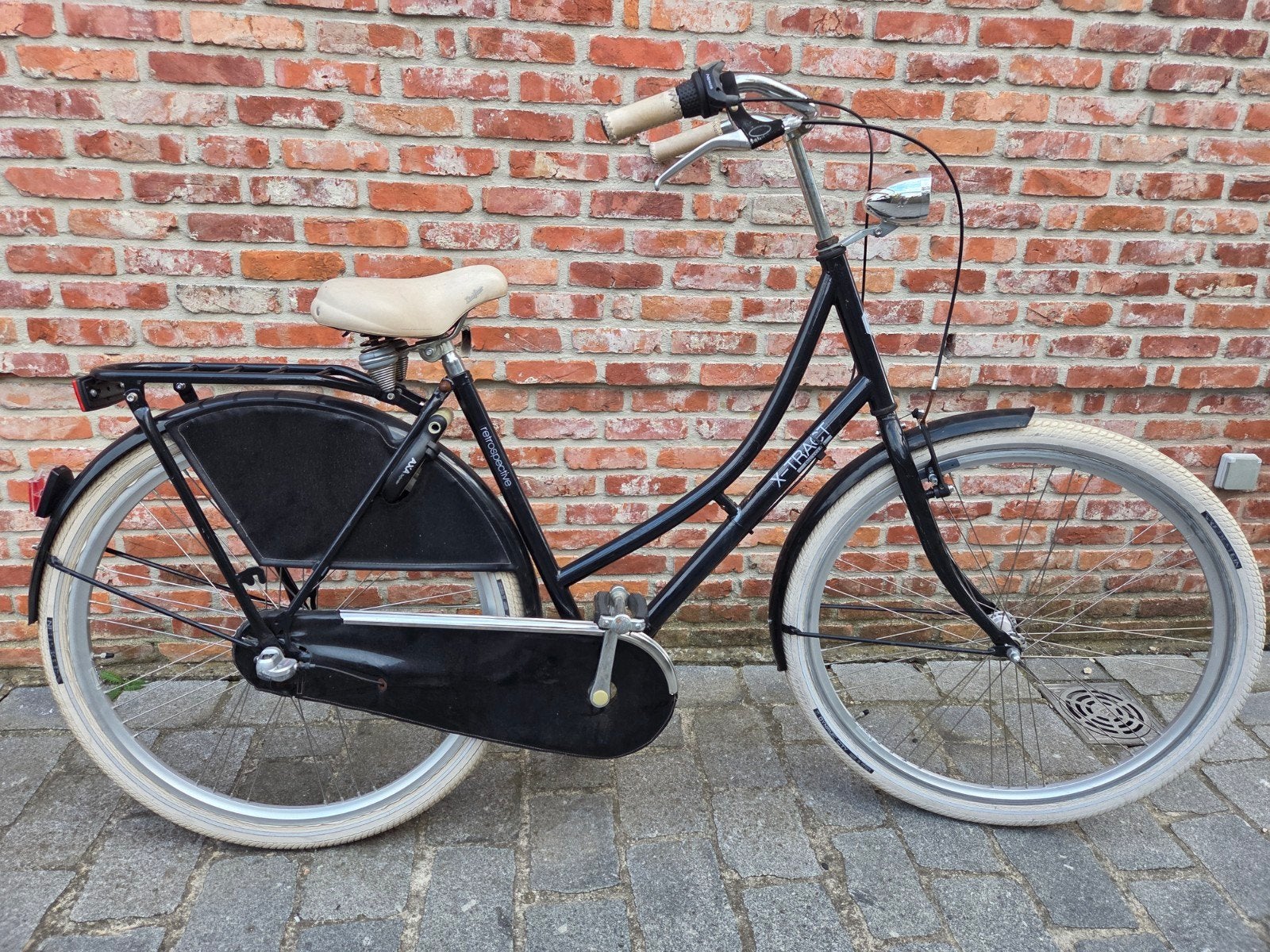 Vélo X-Tract Dutch Granny - noir - complètement parfait, Vitesses, Frein à rétropédalage, Enlèvement, Utilisé