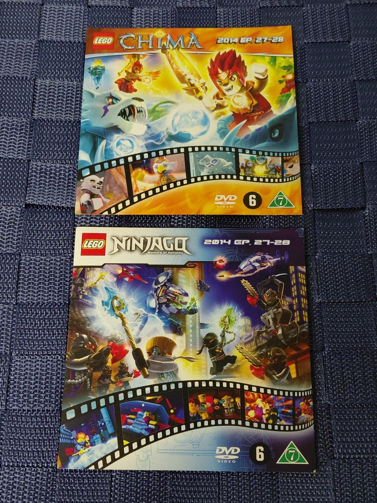 Lot 2 DVD LEGO - Ninjago & Legends of Chima (2014), Kinderen en Baby's, Speelgoed | Duplo en Lego, Ophalen of Verzenden, Lego