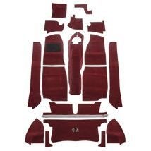 Nieuw Tapijt set voor de MGB roadster 1962-1967 Rood LHD, -, -, Nieuw, Ophalen of Verzenden