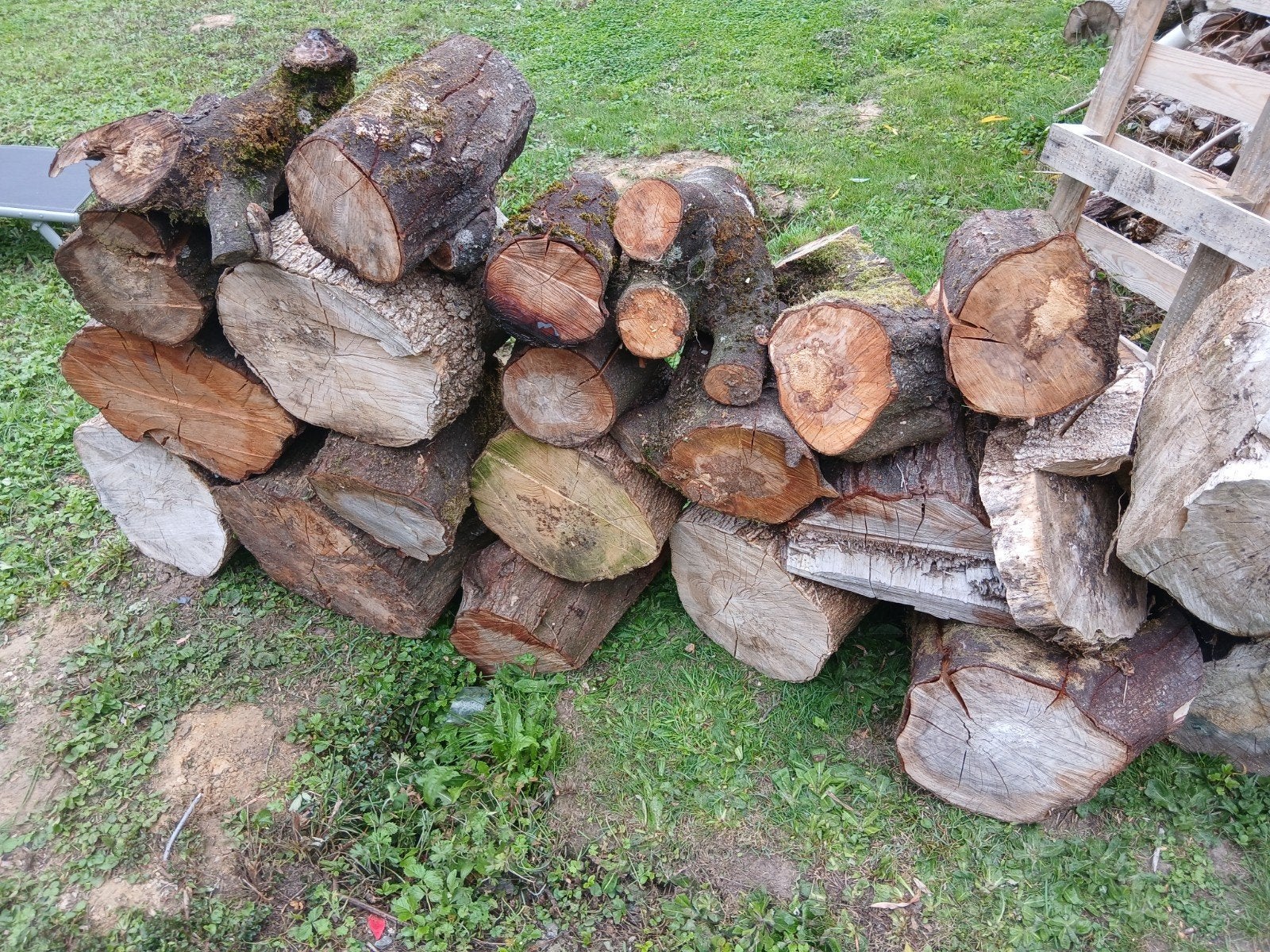 bois de chauffage, Enlèvement