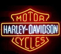 Harley Davidson motor cycles  neon licht reclame decoratie, Ophalen of Verzenden, Nieuw, Lichtbak of (neon) lamp