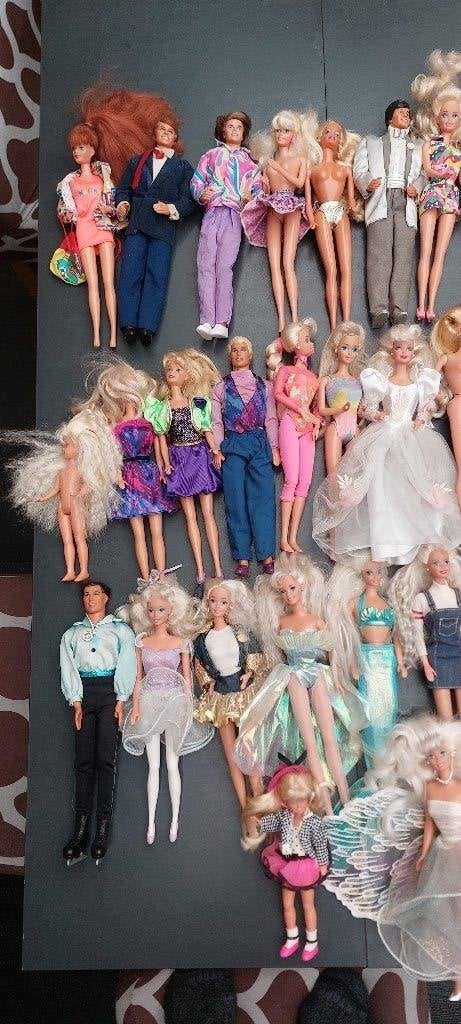 Lot Barbie poppen jaren 80 90 mattel vintage, Ophalen of Verzenden, Gebruikt