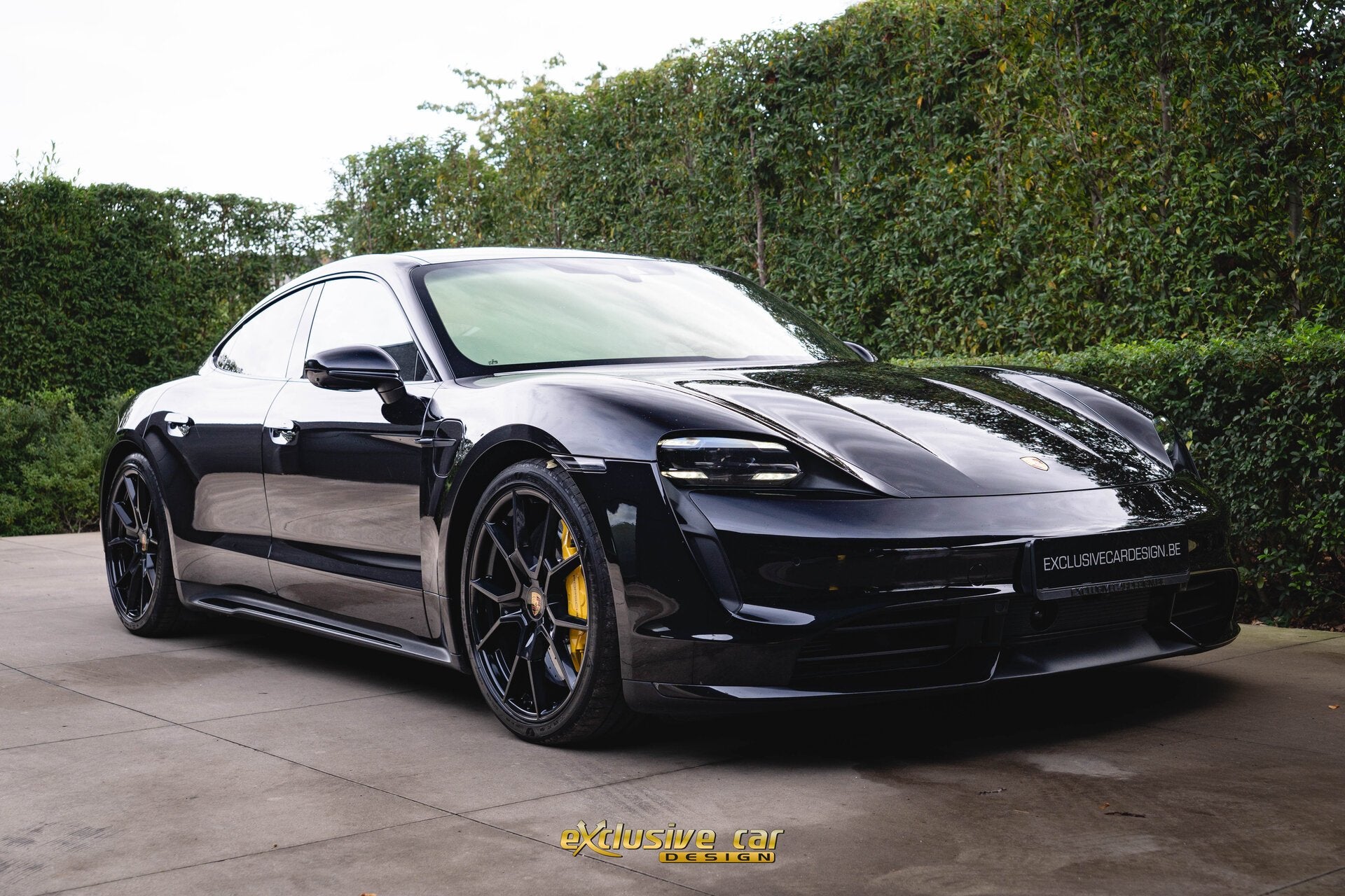 Porsche Taycan Turbo coupé full PPF, Auto's, 4 deurs, 0 kg, Zwart, 5 zetels